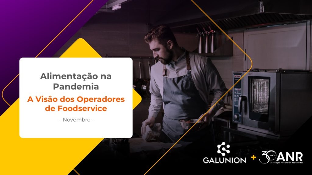 Banner da pesquisa Alimentação na Pandemia, sobre a retomada das atividades no foodservice